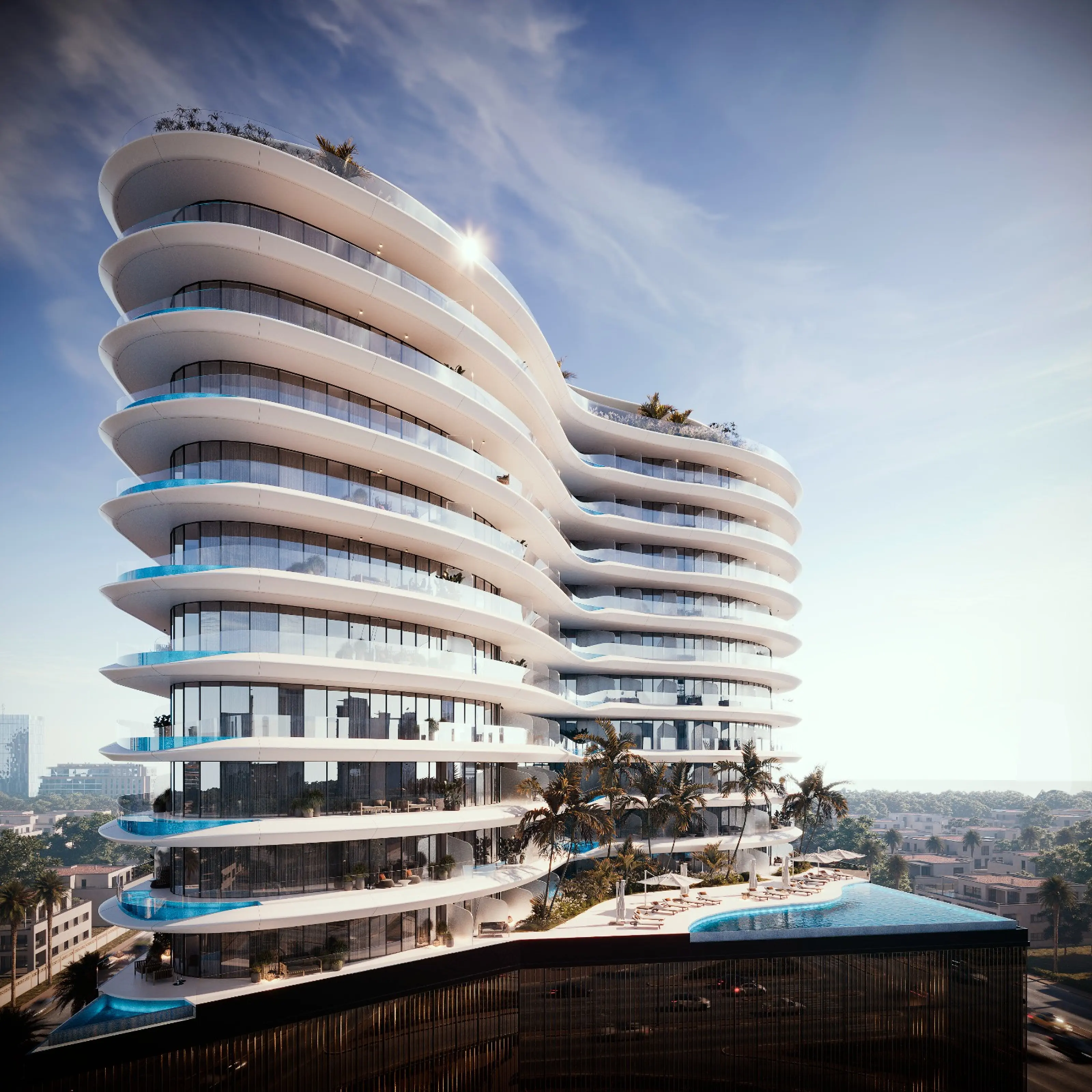 Elegant interior of Trussardi Residences apartment